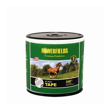 Powerfields 1x330 WHT Poly Tape EW10-330